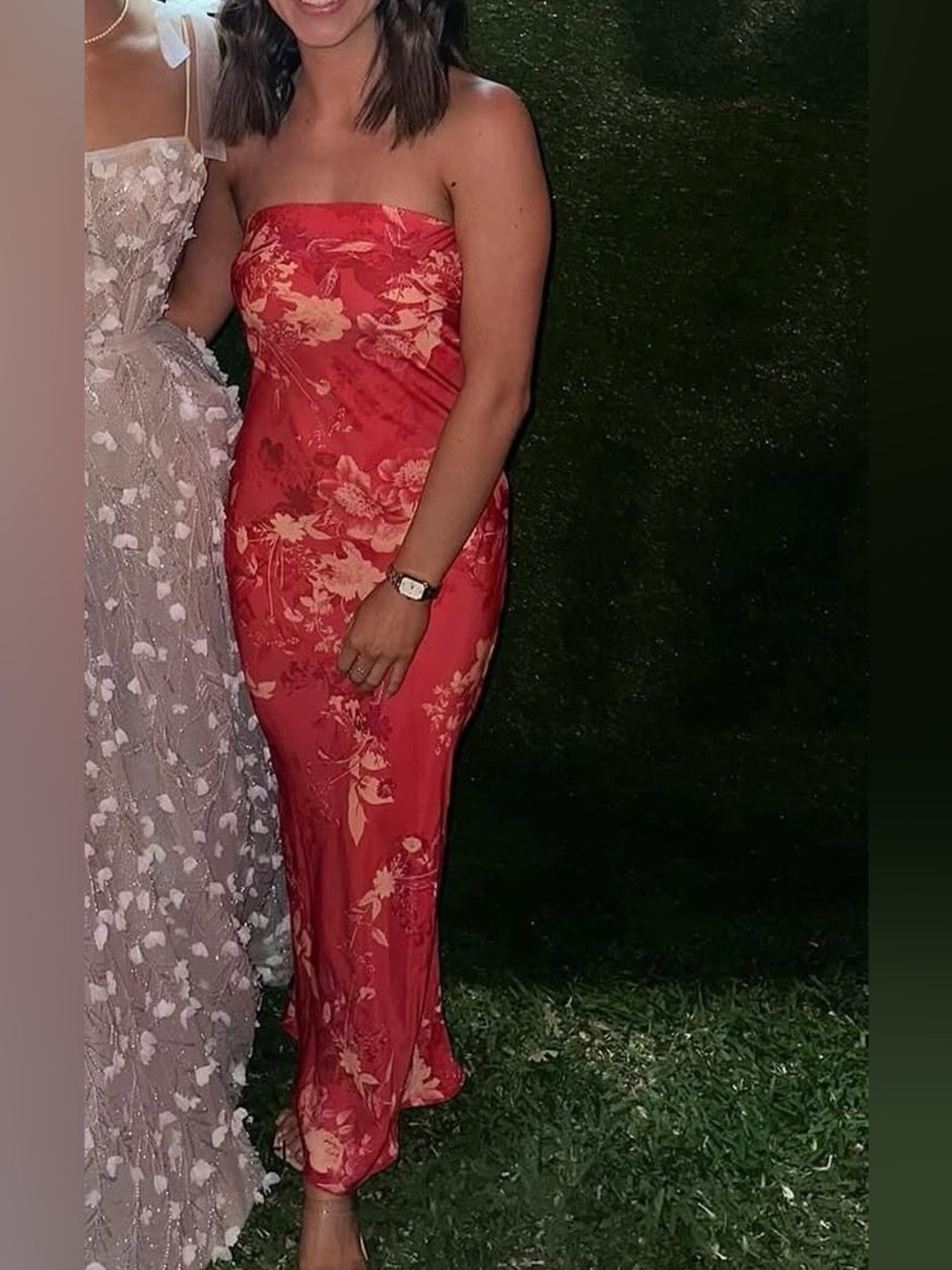 RESA Red Floral Maxi Dress